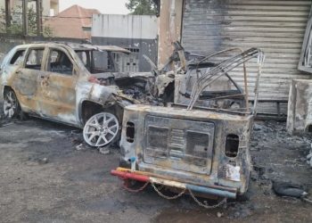Conakry : un accident mortel déclenche un incendie à la station Shell de T5