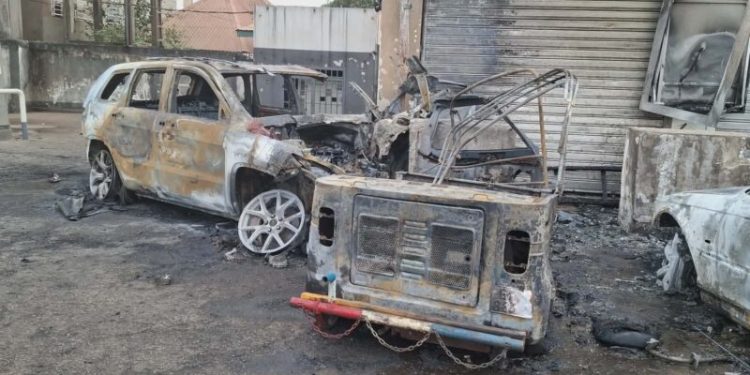 Conakry : un accident mortel déclenche un incendie à la station Shell de T5