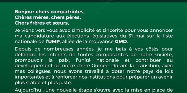 Candidature de Dr. Dansa Kourouma : de la transition à la légitimité populaire (Mon point de vue)