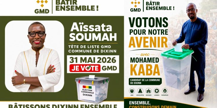 Élections législatives et communales : Aïssata Soumah et Mohamed Kaba portent les couleurs de la GMD à Dixinn