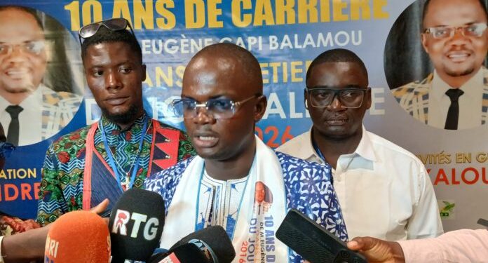 Conakry : le journaliste Eugène Capi Balamou célèbre ses 10 ans de carrière professionnelle