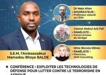 L’Intelligence Artificielle au cœur de la lutte antiterroriste en Afrique : SEM l’Ambassadeur Mamadou Bhoye BALDE participe aux travaux du CESA