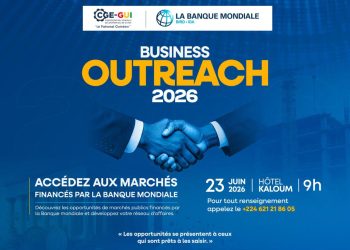 Business Outreach 2026 : le secteur privé guinéen et la Banque mondiale vous donnent rendez-vous le 23 juin à l’Hôtel Kaloum