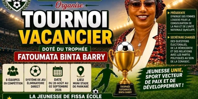 Football : le tournoi vacancier de Fissa École démarre ce jeudi à Kindia
