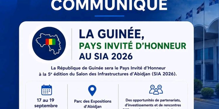 SIA 2026 : la Guinée, Pays Invité d’Honneur au Salon des Infrastructures d’Abidjan