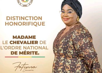 Fatima Camara élevée au grade de Chevalier de l’Ordre national du Mérite : la ministre exprime sa reconnaissance