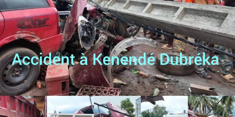 Dubréka : un accident de la circulation fait deux blessés graves à Kenendé