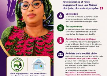 Journée internationale de la Femme africaine : la présidente de SyNCLUFP met en lumière les avancées et les défis de la participation politique des femmes en Guinée