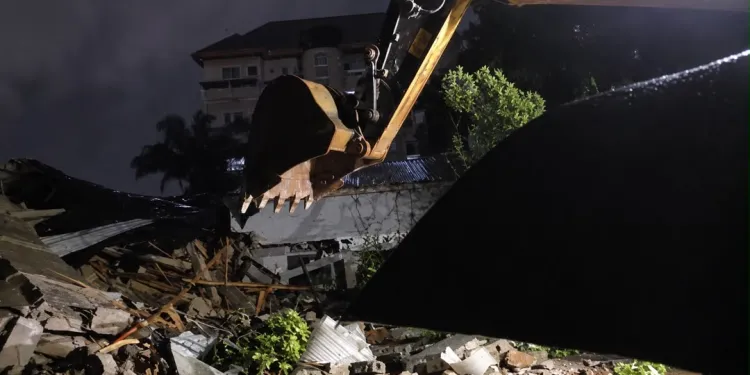 Conakry : l’effondrement d’un immeuble en construction fait quatre morts à Hafia
