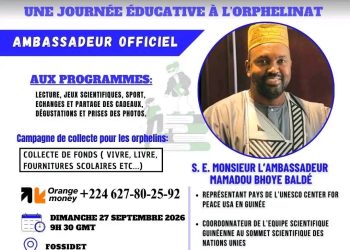 Guinée : l’Ambassadeur Mamadou Bhoye Baldé lance une campagne de collecte en faveur des orphelins