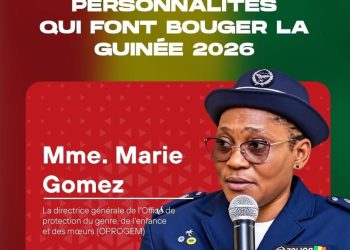 100 PERSONNALITÉS QUI FONT BOUGER LA GUINÉE 2026 : MARIE GOMEZ, UNE FEMME D’ACTION AU SERVICE DE LA PROTECTION DES FEMMES, DES ENFANTS ET DES MŒURS EN GUINÉE