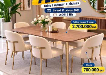 Guinée : Marifa annonce une vente flash sur les tables à manger et les chaises ce samedi