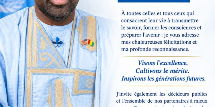 Journée internationale des enseignants : l’Ambassadeur Mamadou Bhoye BALDE appelle à l’excellence, au mérite et à une meilleure valorisation du corps enseignant